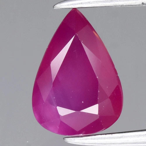 1.26ct 7.5x5.5mm Pear Natural Unheated Purplish Pink Sapphire, Mozambique