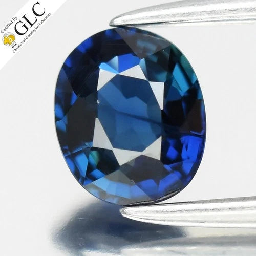 GLC CERTIFIED 0.62ct VS Oval Natural Blue Sapphire - Heated, Africa Gemstone