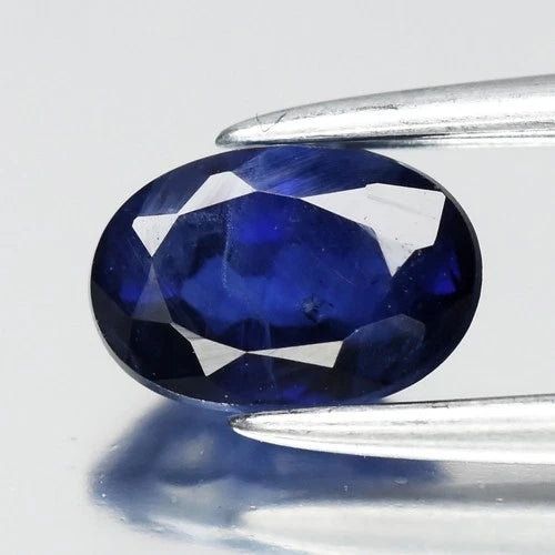 0.73ct 6x4mm Oval Blue Sapphire - Ceylon Gemstone
