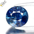 GLC CERTIFIED 0.84ct VVS Oval Natural Blue Sapphire - Heated, Africa Gemstone