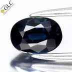GLC CERTIFIED 0.68ct IF Oval Natural Blue Sapphire - Heated, Africa Gemstone