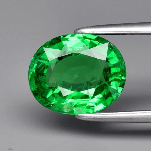 Attractive! 1.93ct 8.5x7mm Oval Natural Shocking Green Tsavorite Garnet Tanzania