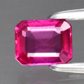 0.41ct 4.6x3.6mm VS Octagon Natural Purplish Pink Sapphire Mozambique Gemstone