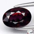 GLC CERTIFIED*0.68ct VS Oval Natural Reddish Purple Sapphire - Unheated Africa