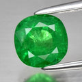 0.92ct 5.5x5.5mm Cushion Natural Shocking Green Tsavorite Garnet, Tanzania