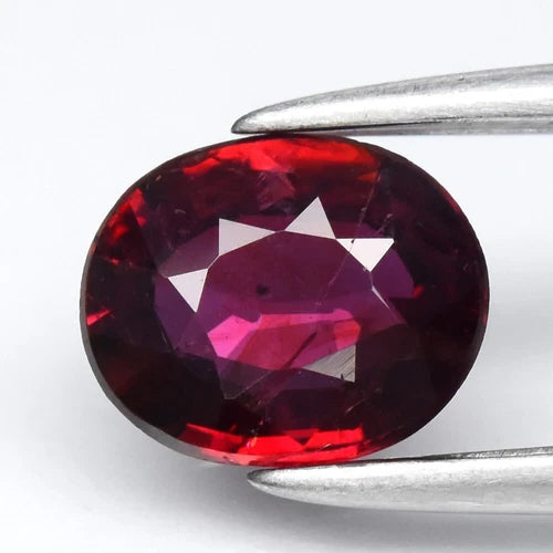 GLC 0.71ct Oval Red Ruby - Unheated Madagascar Gemstone