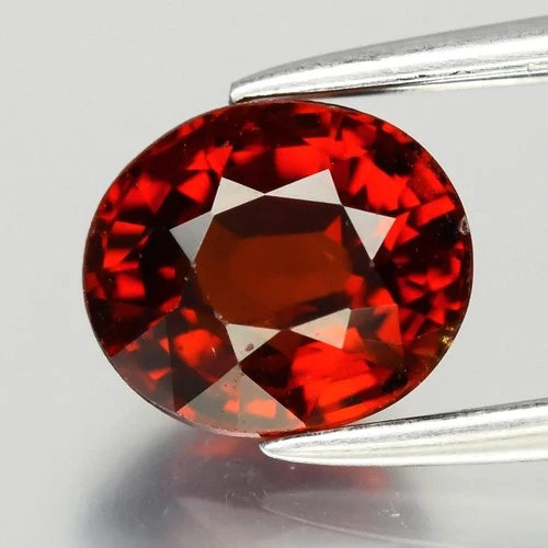 1.58ct VS Oval Natural Reddish Orange Spessartite Garnet - Nigeria Gemstone
