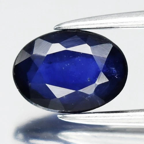 0.85ct 6.8x5mm Oval Blue Sapphire - Ceylon Gemstone