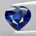 0.85ct 5.4x5mm VS Heart Unheated Blue Sapphire Gemstone, Africa