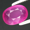 0.94ct 7x5mm Oval Unheated Pinkish Red Ruby Gemstone, Africa
