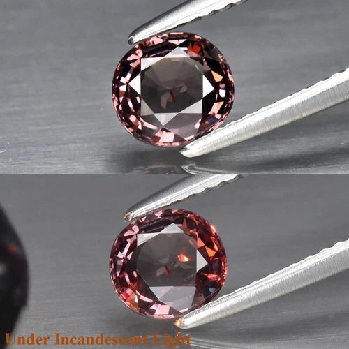 CERTIFICATE Incl.*0.90ct VS Oval Natural Unheated Color Change Garnet Madagascar
