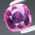 0.76ct 5.5x5.5mm Cushion Unheated Pink Sapphire Gemstone, Mozambique