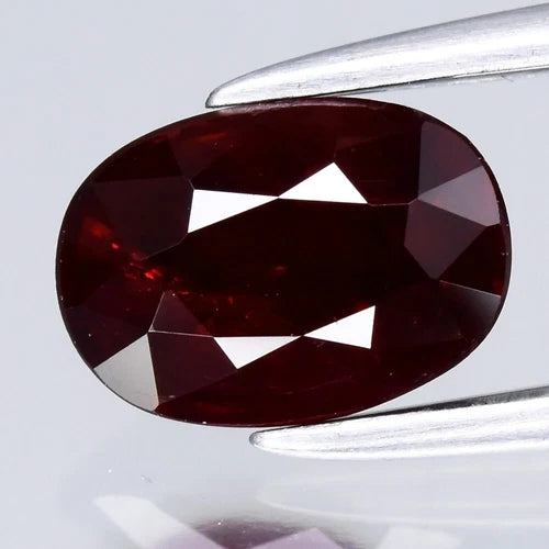 CERTIFICATE Incl.* 0.89ct Oval Natural Red Ruby Gemstone Mozambique *Heated