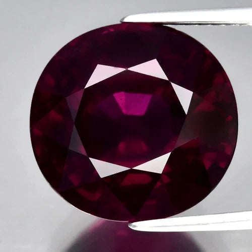 Big! 13.17ct 13.2x12.7mm VS Cushion Natural Reddish Purple Rhodolite Garnet
