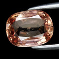 1.41ct 7.5x5.7mm Cushion Orangy Pink Sapphire Gemstone Africa *Heated