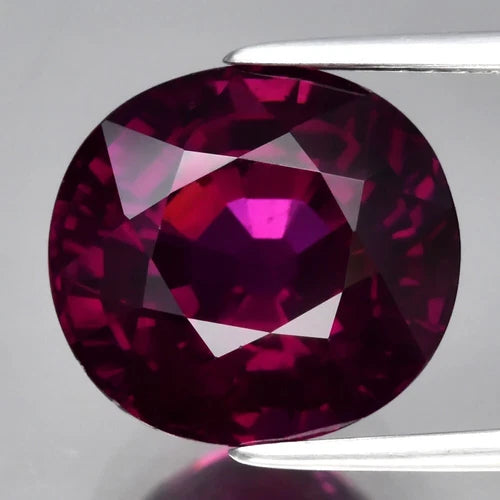 Superb! 7.97ct 11.3x10.5mm VVS Cushion Natural Pinkish Purple Rhodolite Garnet