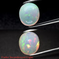3.10ct 10.5x9.5mm Oval Cab Natural Play-of-Color Crystal Opal Gemstone Ethiopia