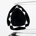 2.91ct 10.27x9.15mm Pear Natural Treated Fancy Jet Black Diamond Opaque (AAA)