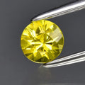 0.33ct 4mm VVS Round Brilliant Yellow Sapphire Gemstone, Thailand