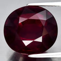 9.00ct 12.8x11.7mm VS Oval Natural Reddish Purple Rhodolite Garnet, Madagascar