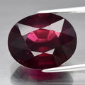 8.70ct 13.6x11.2mm Oval Natural Purplish Pink Rhodolite Garnet, Madagascar