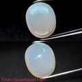 3.81ct 12.3x10.5mm Oval Cab Natural Play-of-Color Crystal Opal Gemstone Ethiopia