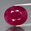 Big! 11.71ct 14x11.8mm Oval Natural Purplish Red Ruby, Mozambique Gemstone
