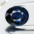 GLC CERTIFIED 0.80ct VVS Oval Natural Blue Sapphire - Heated, Africa Gemstone