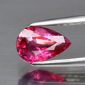 0.75ct 7.2x4.8mm Pear Natural Purplish Pink Sapphire Unheated Mozambique