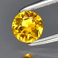 0.33ct 4.2mm VS Round Brilliant Yellow Sapphire Gemstone, Thailand