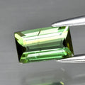 0.74ct 6.7x4mm VS Baguette Natural Unheated Green Tourmaline, Mozambique