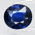 AIGS CERTIFICATE Incl.* 0.83ct VS Oval Natural Blue Sapphire Gemstone, Heated