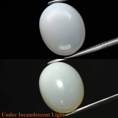 6.79ct 14.5x12mm Oval Cab Natural Play-of-Color Crystal Opal Gemstone Ethiopia