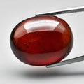 Big! 22.41ct 19x15.2mm Oval Cab Natural Medium Orange Hessonite Garnet, Africa