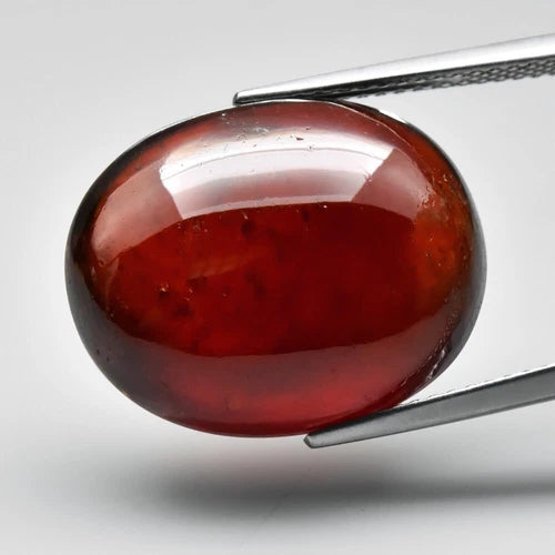 Big! 22.41ct 19x15.2mm Oval Cab Natural Medium Orange Hessonite Garnet, Africa