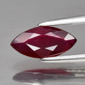 0.68ct 8.7x4.3mm Marquise Purplish Red Ruby, Mozambique Gemstone