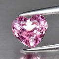 0.74ct 6x5.5mm VS Heart Natural Unheated Pinkish Purple Tourmaline, Madagascar