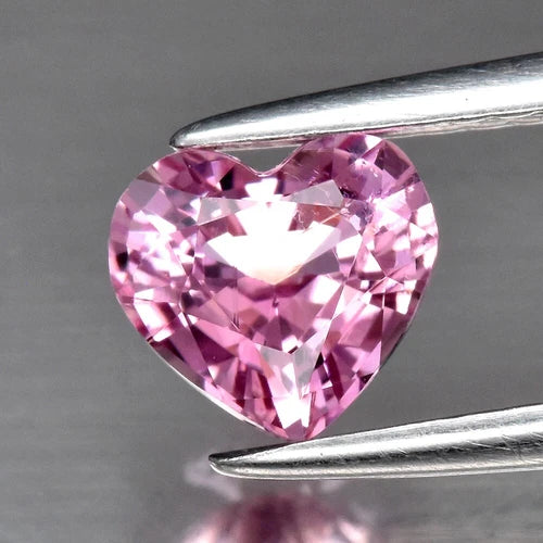 0.74ct 6x5.5mm VS Heart Natural Unheated Pinkish Purple Tourmaline, Madagascar