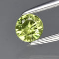 0.28ct 3.8mm VS Round Brilliant Green Sapphire Gemstone, Thailand