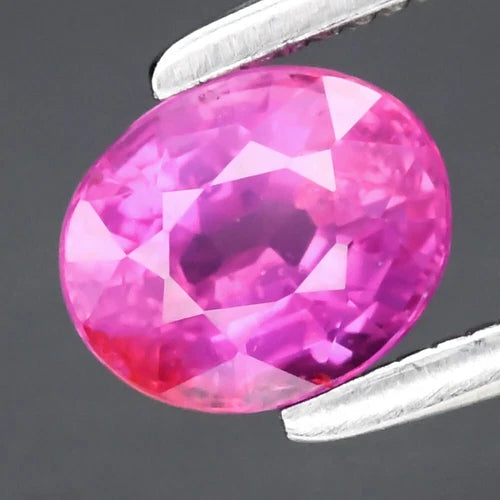 0.73ct 5.5x4.5mm Oval Natural Unheated Pink Sapphire Gemstone, Mozambique