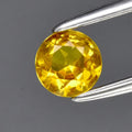0.30ct 4mm VS Round Brilliant Yellow Sapphire Gemstone, Thailand