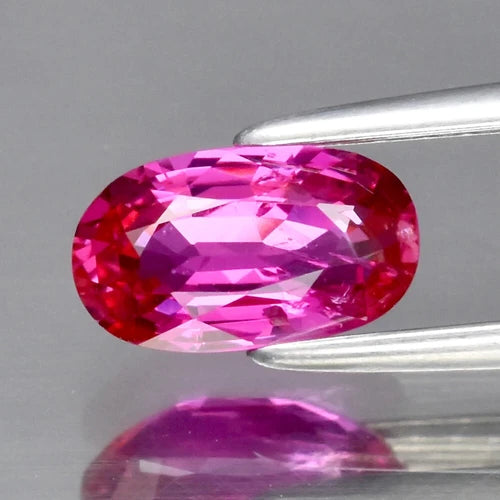 CERTIFICATE Incl.* 0.90ct Oval Natural Unheated Reddish Purple Sapphire Gemstone