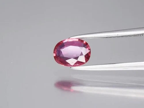 CERTIFICATE Incl.* 1.02ct Oval Natural Unheated Purplish Red Ruby, Mozambique - Video 1 of 1