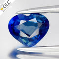 GLC CERTIFIED 0.83ct VS Heart Natural Blue Sapphire - Unheated, Africa Gem