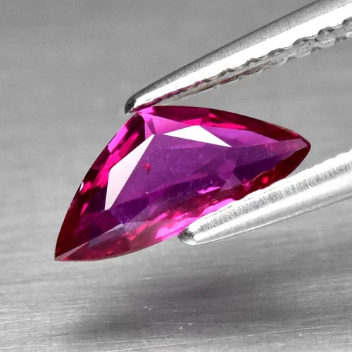 0.67ct 8.8x4.3mm Trillion Natural Unheated Purplish Pink Sapphire, Mozambique
