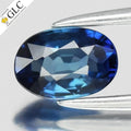 GLC CERTIFIED 0.65ct VVS Oval Natural Blue Sapphire - Unheated, Africa Gem