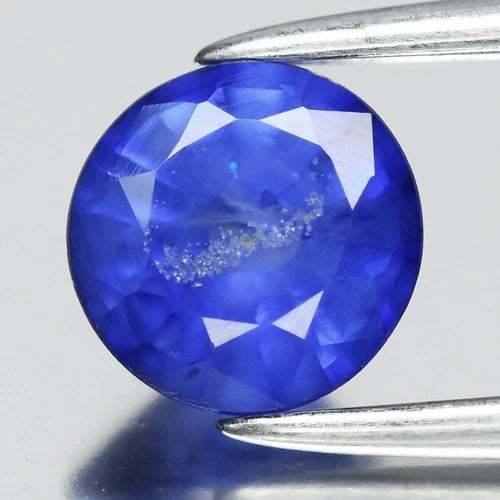 0.90ct 5.7mm Round Blue Sapphire - Ceylon Gemstone