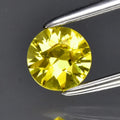 0.38ct 4.4mm VVS Round Brilliant Yellow Sapphire Gemstone, Thailand