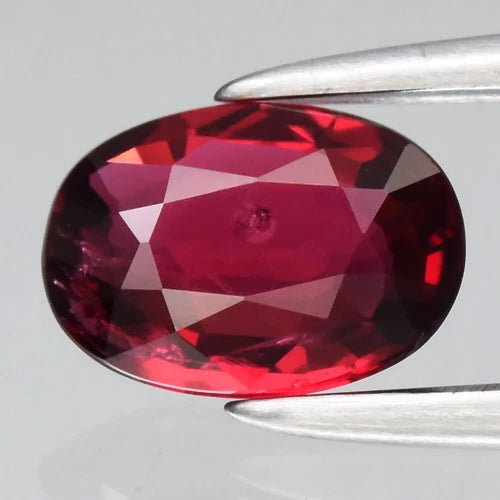 0.56ct 6.2x4.3mm Oval Natural Purplish Red Spinel Gemstone, Myanmar