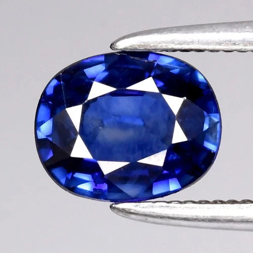 0.95ct 6.5x5.3mm VS Oval Blue Sapphire - Ceylon Gemstone
